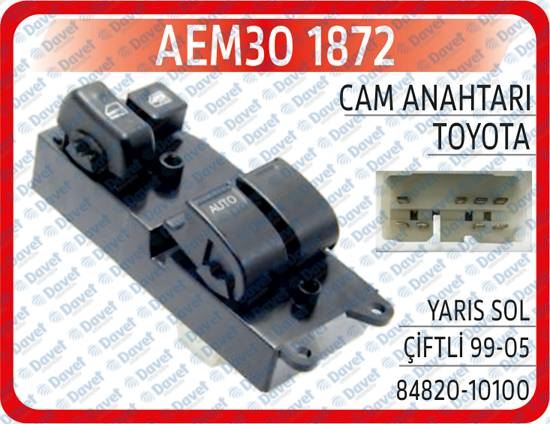 AEM 301872 Cam Anahtari Toyota Yaris Sol Ciftli 99-05